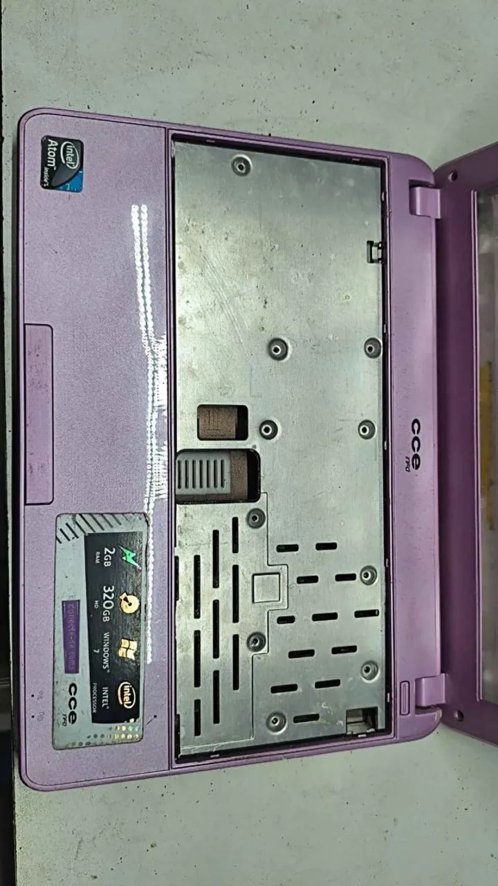 Carcaça Completa Do Netbook Cce Winbook Mr23s Rosa