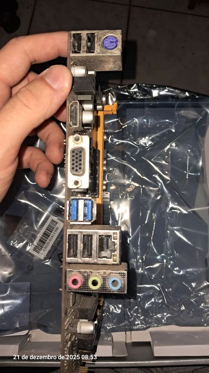 Placa mãe A320MH biostar usada - aceito trocas - Foto 2