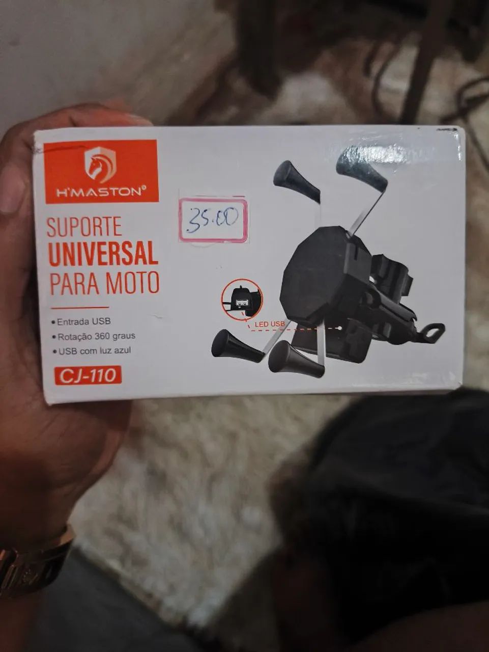 Suporte universal para moto com carregador  