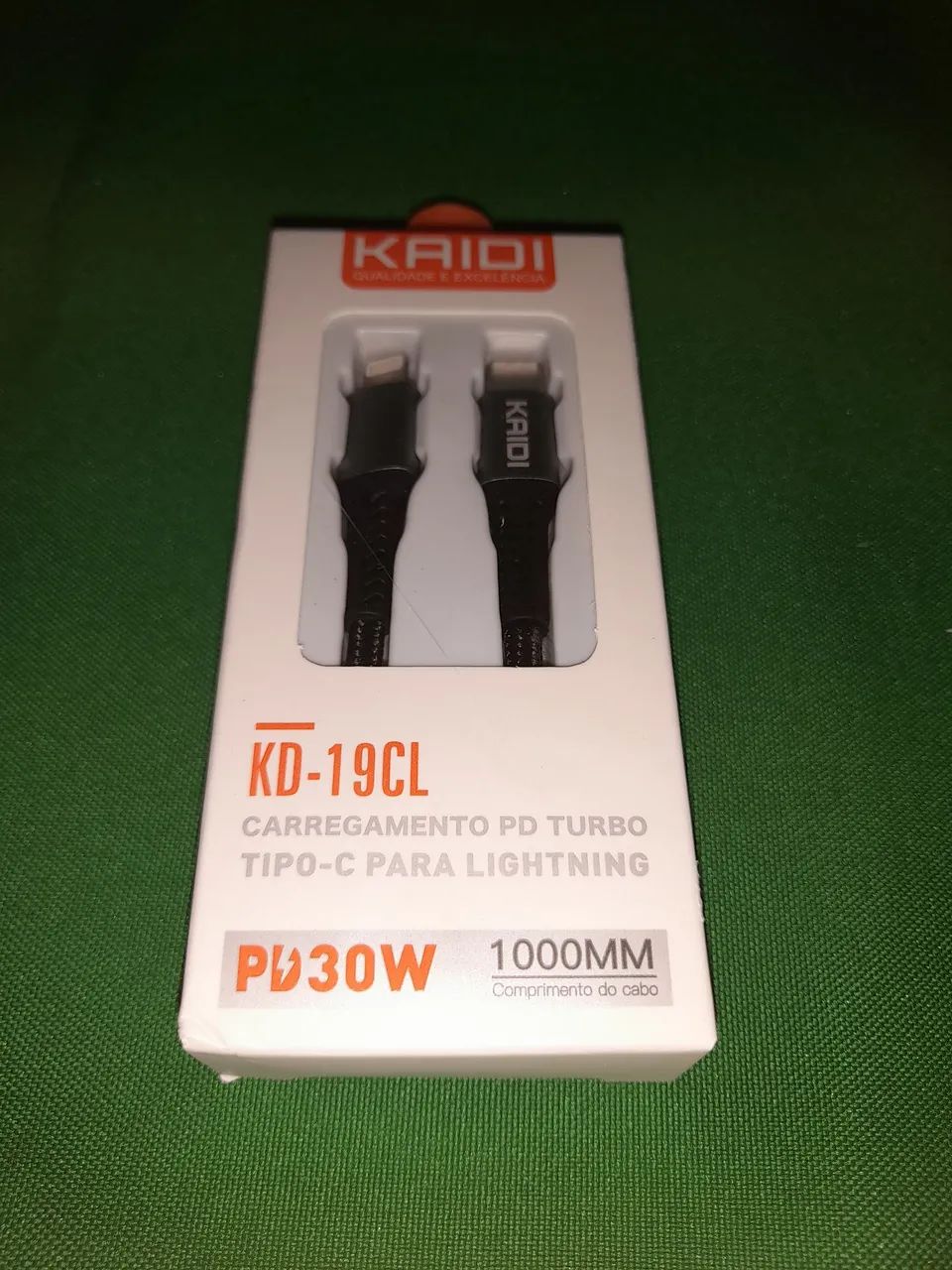Cabo USB-C para Lightning 30W 1000mm Kaidi