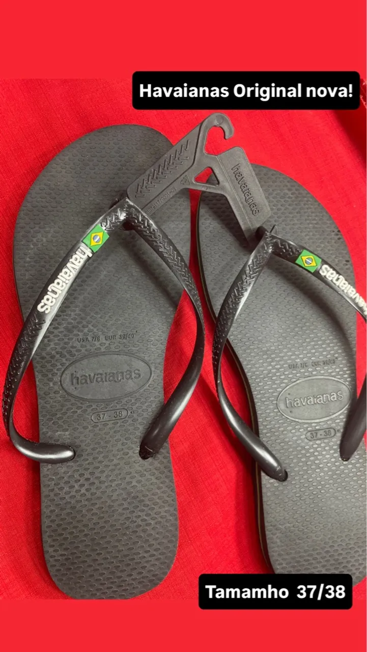 Havaianas Original Preto - Tamanho 37/38