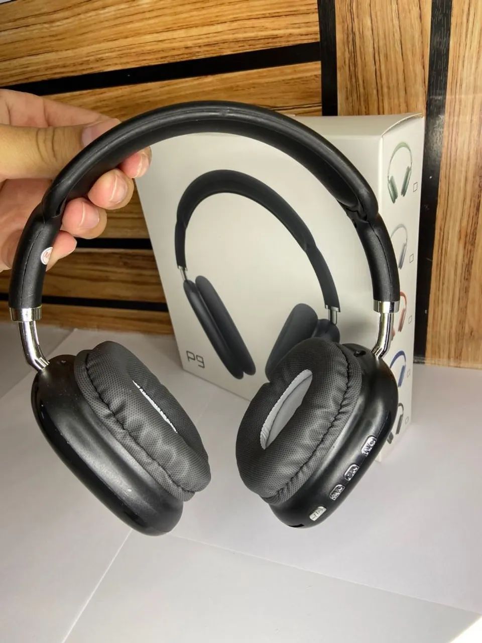 Fone Headphone Bluetooth iOS Android P9 - Foto 5