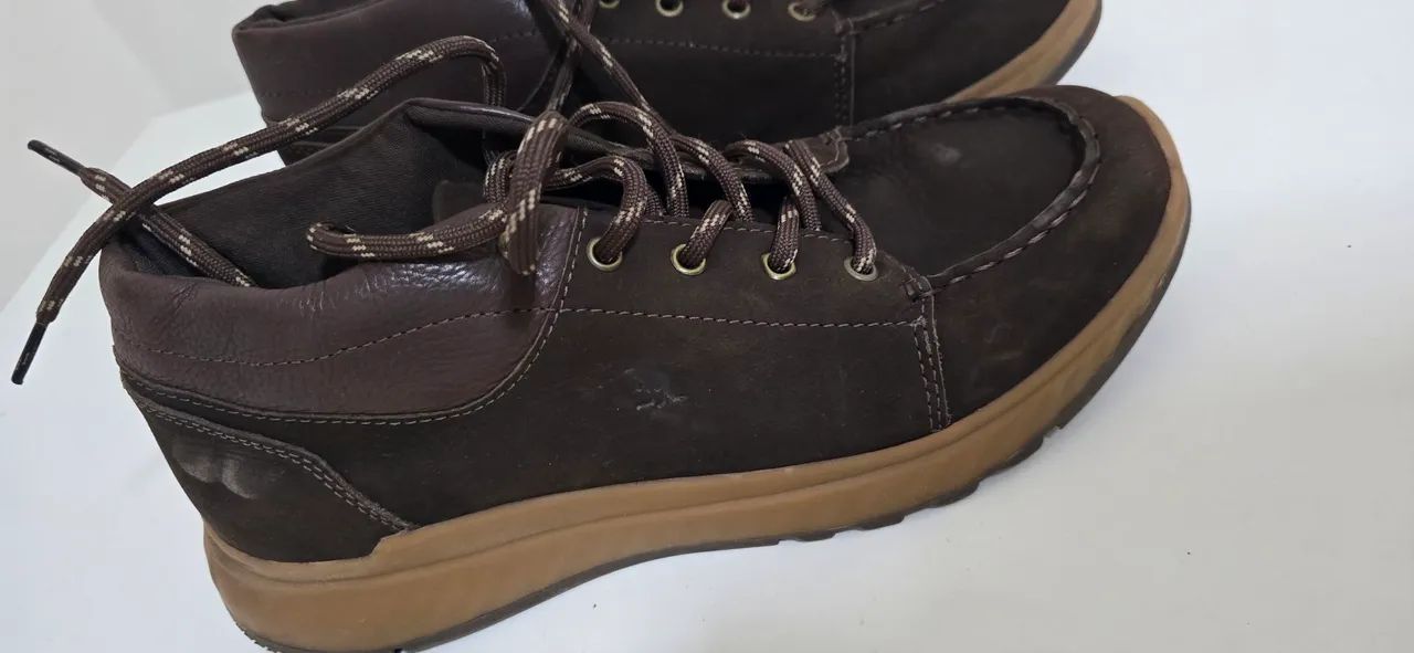 Botas Marrom de Couro Side Walk - Foto 4