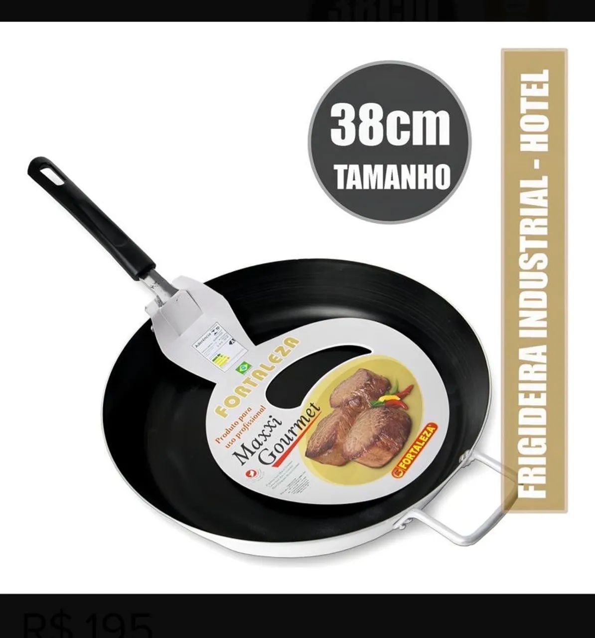 Frigideira Fortaleza Hotel Antiaderente Maxxi Gourmet com Alça N38 com alça