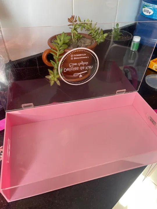 Caixa Acrílica Transparente para Doces