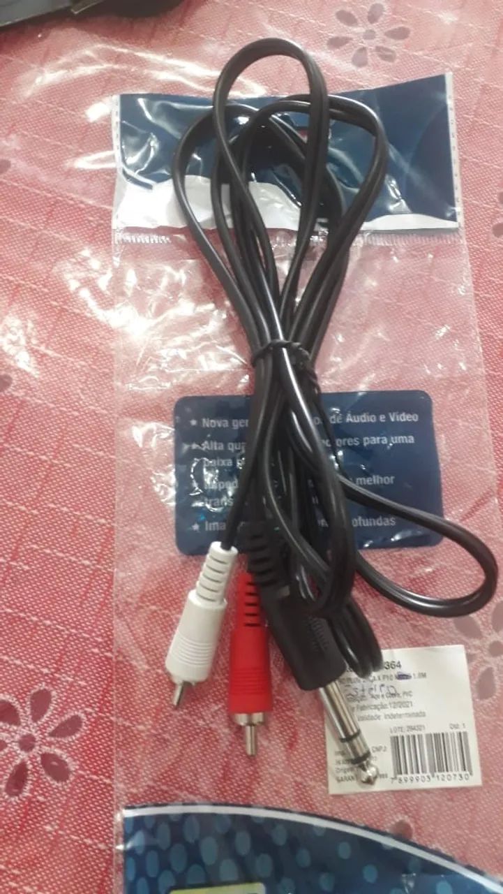 Cabo  1,50M P10 x RCA Stereo