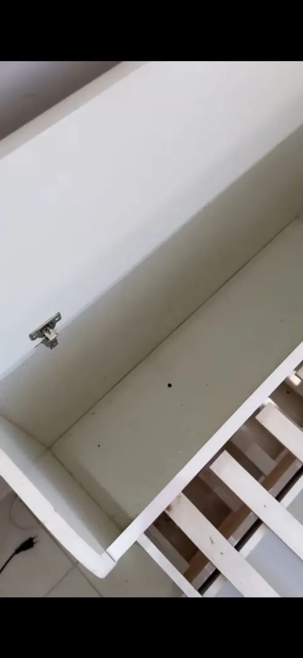 Bicama solteiro com baú e gavetas, acompanha 2 colchões  - Foto 2