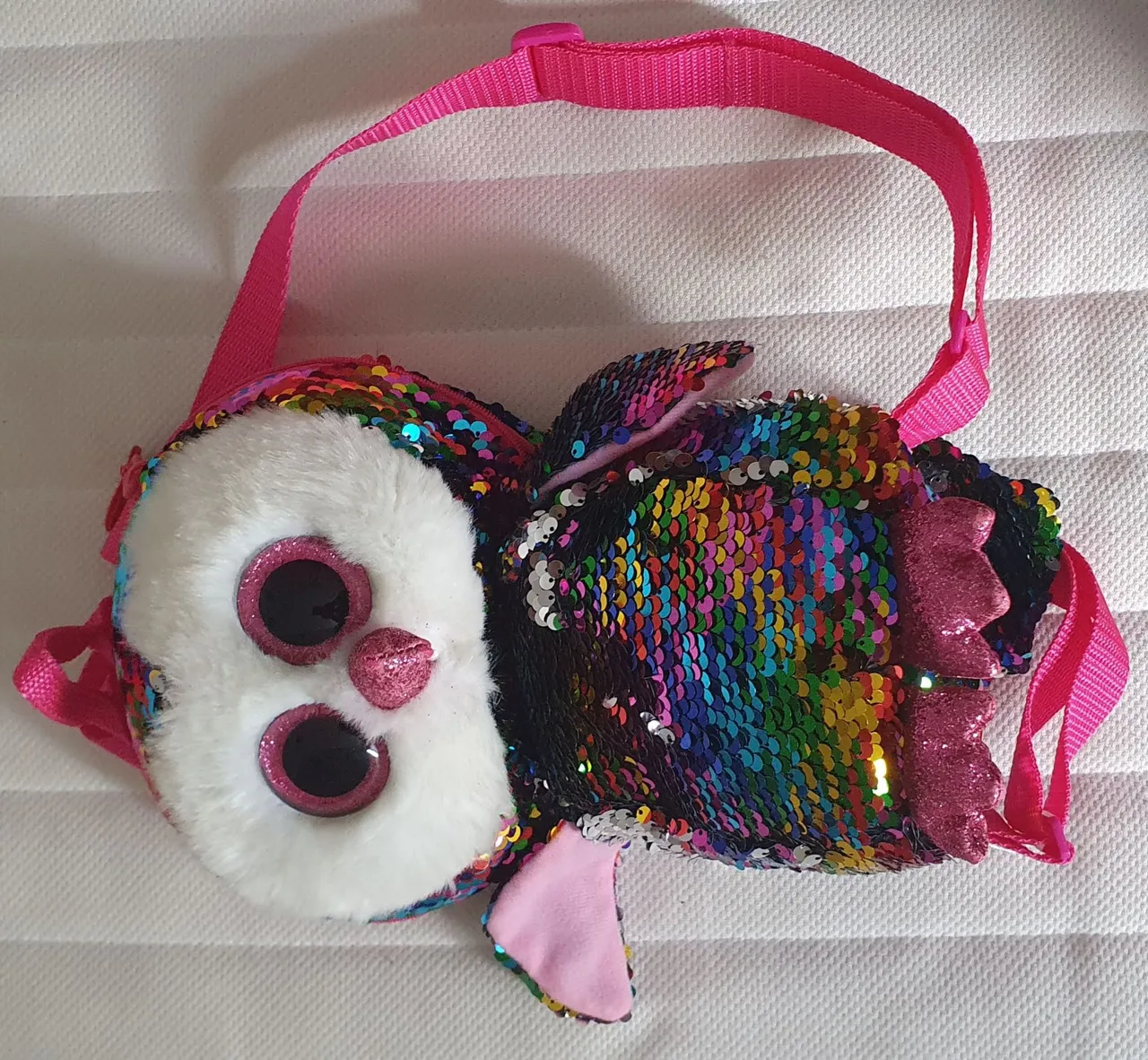 Bolsa de Ombro Infantil Unicórnio com Lantejoulas