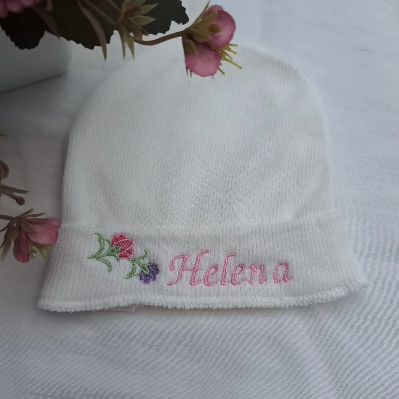 Touca de bebê personalizada com nome