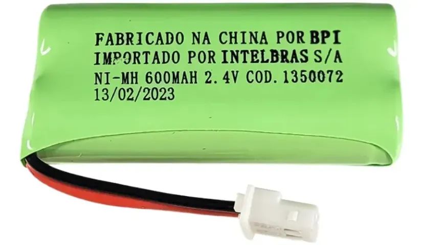 Bateria Palito Para Telefone Intelbras 2.4v 600ma