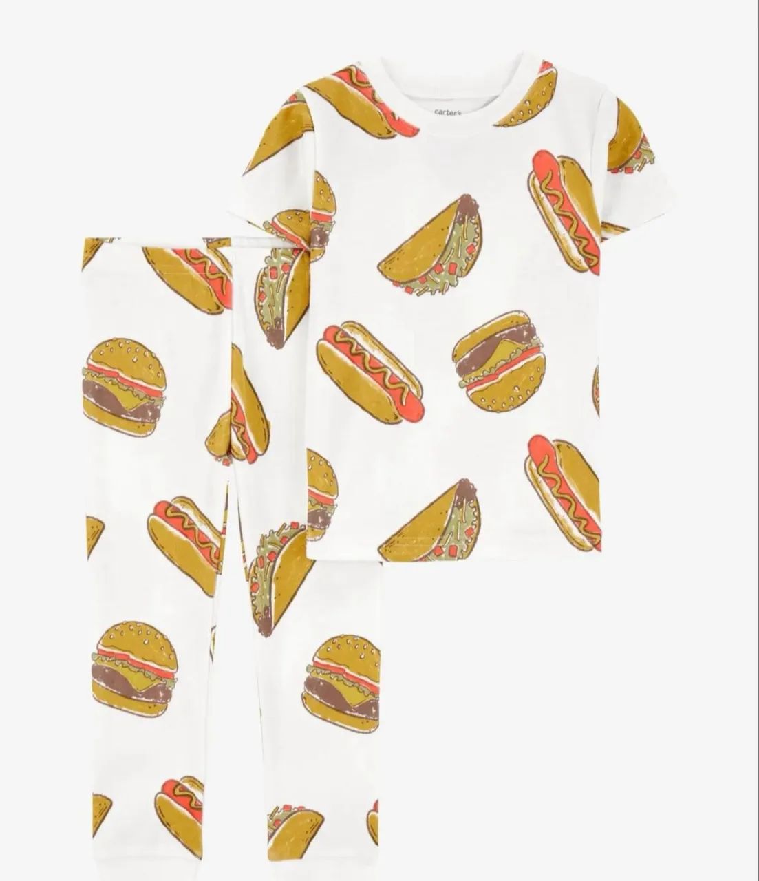Pijama Carters tam 3T hamburguer