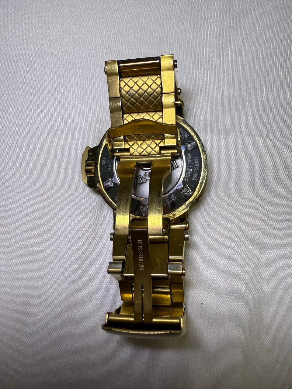 **Relogio Invicta 13921 ORIGINAL** Subaqua Noma Iii Banhado A Ouro 18k - Foto 5