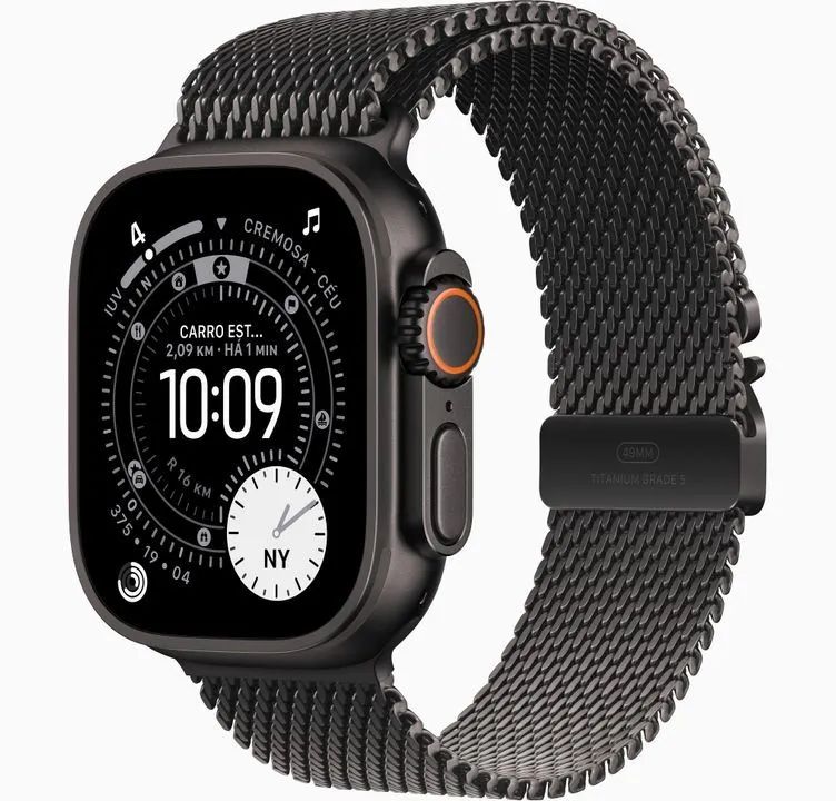 Apple Watch Ultra 3 Pulseira Milanese Titanium Black |Lacrado |01 Ano de Garantia Apple - Foto 2