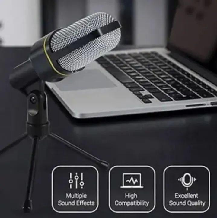 Microfone Condensador Gamer USB com Tripé - Alta Qualidade