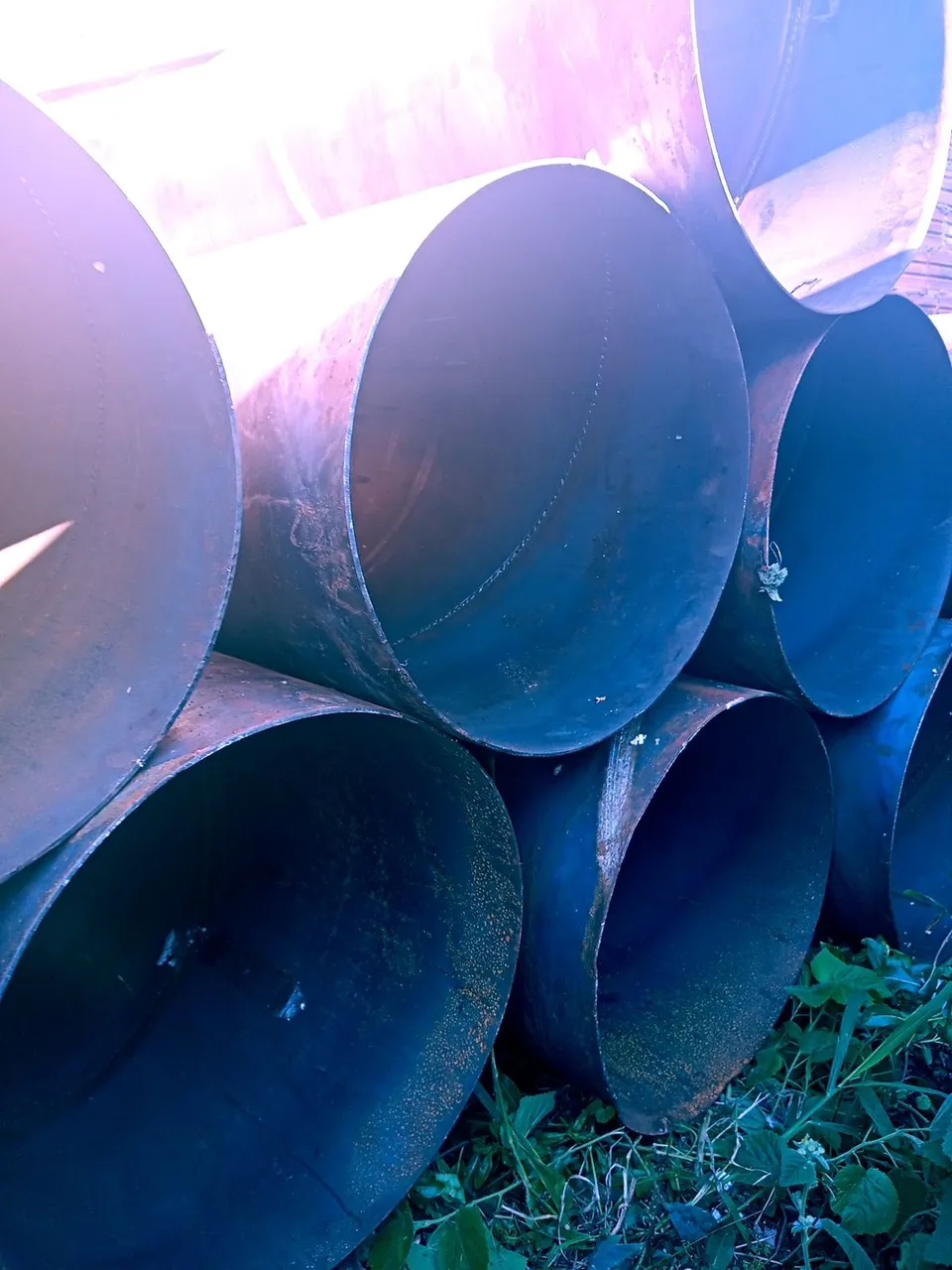 Tubos de ferro medidas 1,20 DE COMPRIMENTO E 50 CENTÍMETROS DE BOCA E 5 MILÍMETROS DE GROS