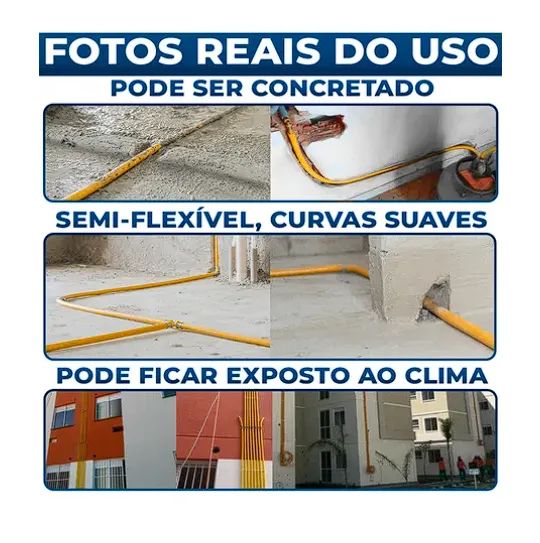 4 Metros Tubo Pex 16mm P Gás - Foto 2