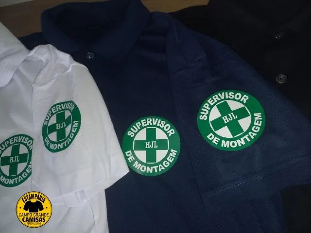 Unifomes camisa polo segurança ndo trabalho ou a area que desejar. Estamparia Campo Grande - Foto 3