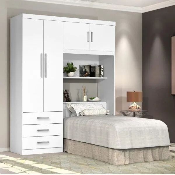 cama com guarda roupa