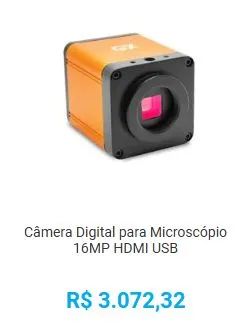 Câmera para colposcopia e microscopia