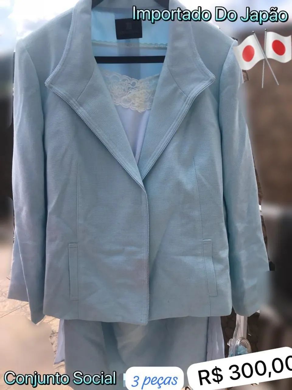 Conjunto Social Importado do Japão - 3 Peças