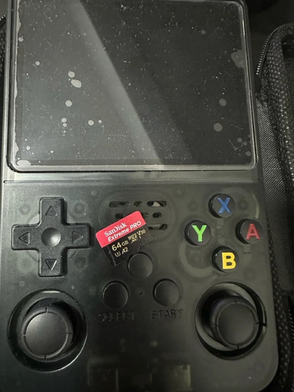 Console Retrô R36S + Grip de controle + Case exclusivo 