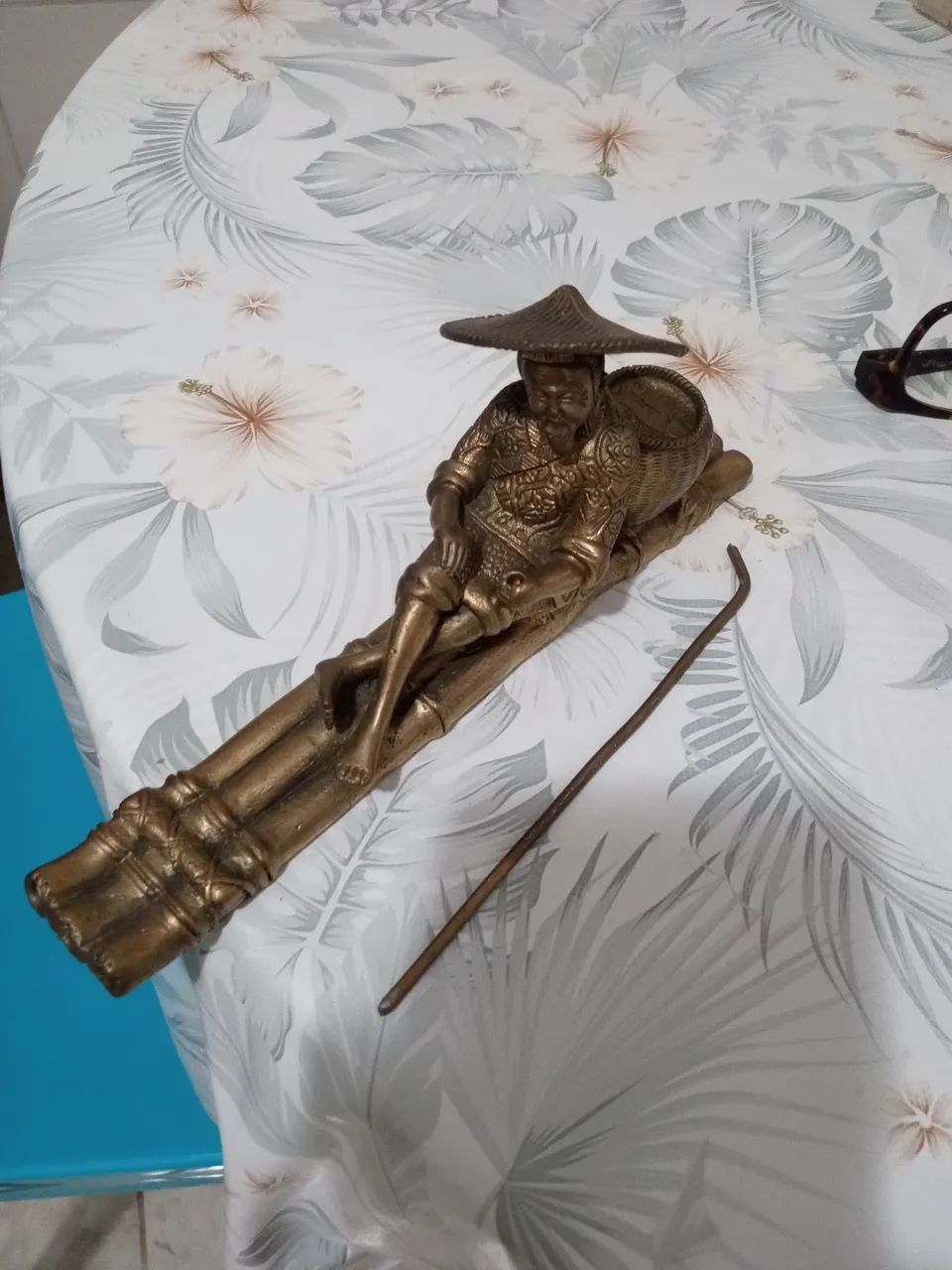 Estátua de pescador em bronze - Foto 3