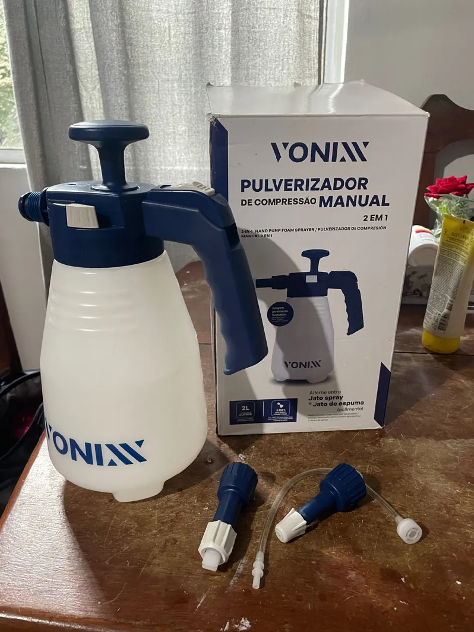 Pulverizador de Compressão Manual Vonixx 2 em 1 - 2L