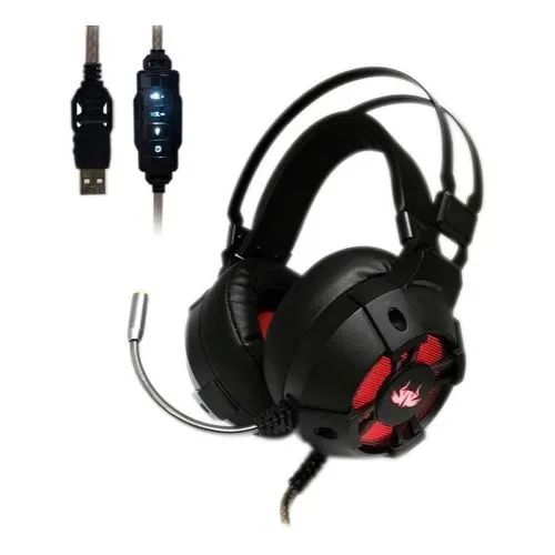 Fone De Ouvido Gamer Knup Kp-446 Led Ps3 Ps4 Notebook Preto - Foto 5