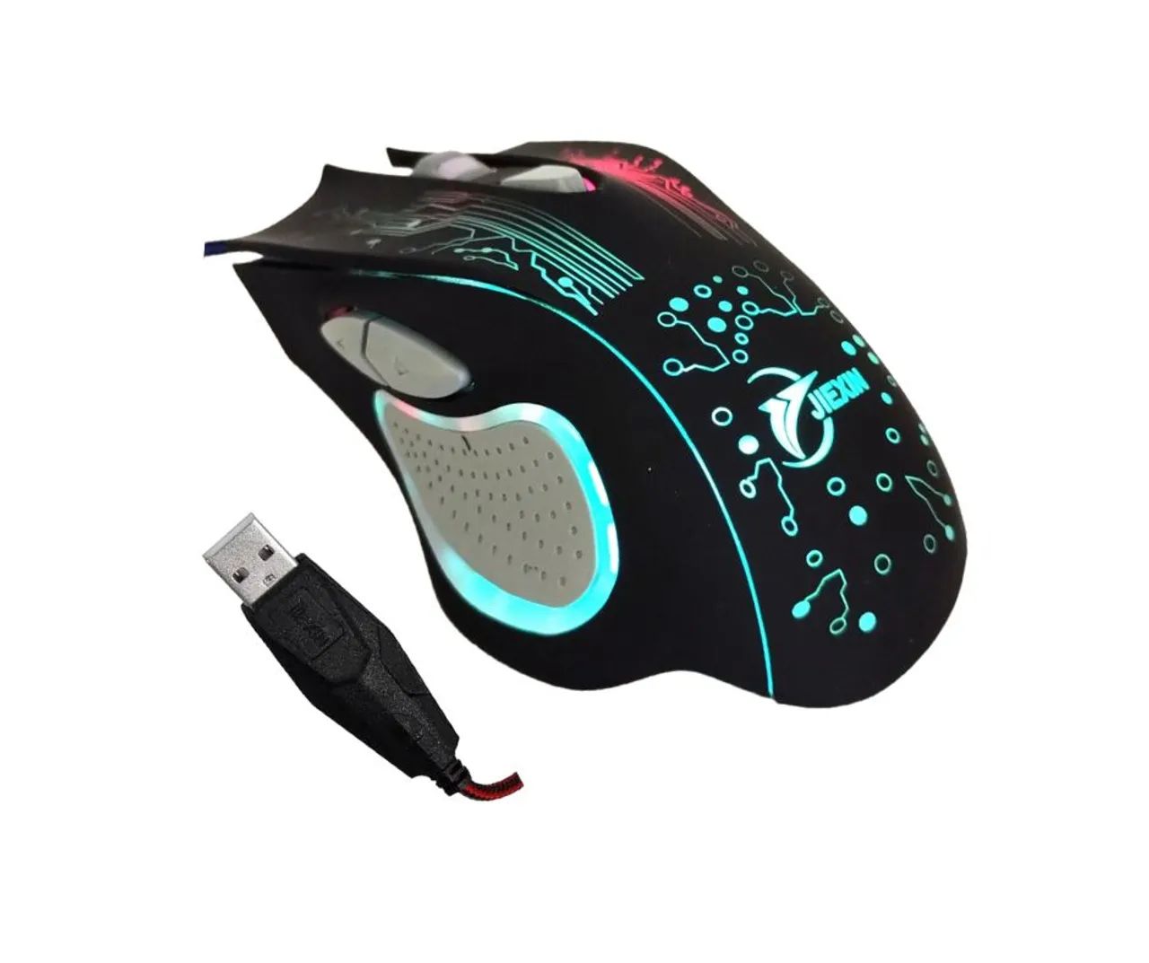 Mouse Gamer USB Com Fio com LED