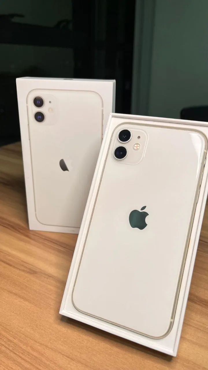 IPHONE 11 64GB BRANCO SEMINOVO C/ CAIXA - Celulares e Smartphones