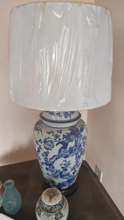 Abajur Chinês em Porcelana