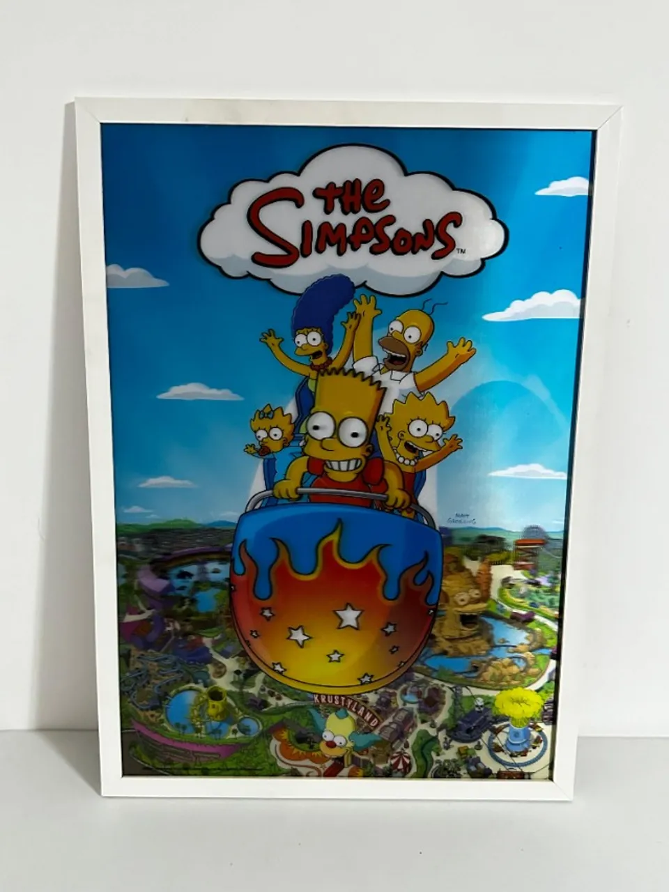 Quadro Montanha Russa "The Simpsons" 3D - Usado