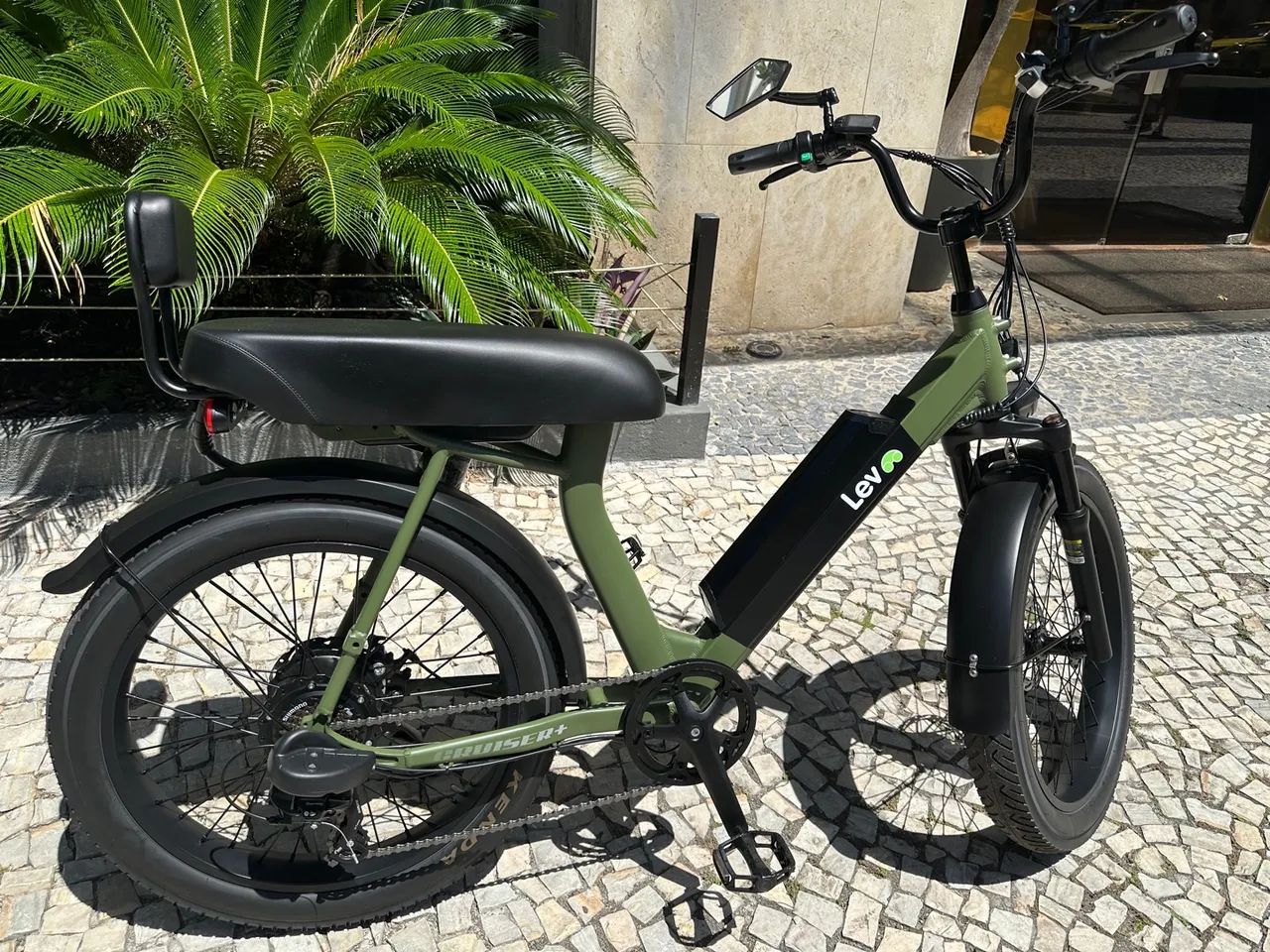Bicicleta  bike Elétrica Lev  Cruiser PLUS(+) verde 30km rodados