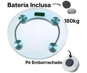 Balança Digital Corporal Até 180 kilos Vidro temperado B-MAX BM-A12 - Loja Coimbra Entrega - Foto 3