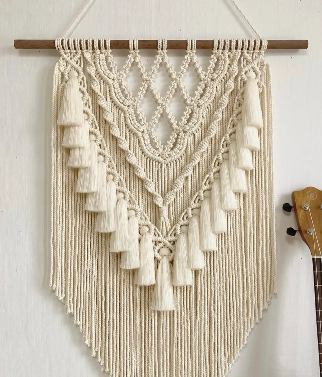 Macramê de parede artesanal - Decoração Boho Chic