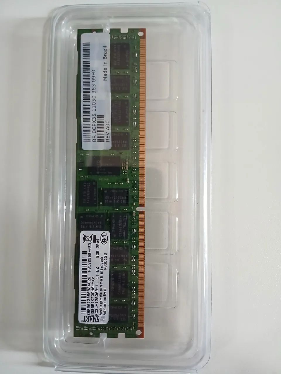 Memória Ram 8GB Servidor PC3L-12800R Smart