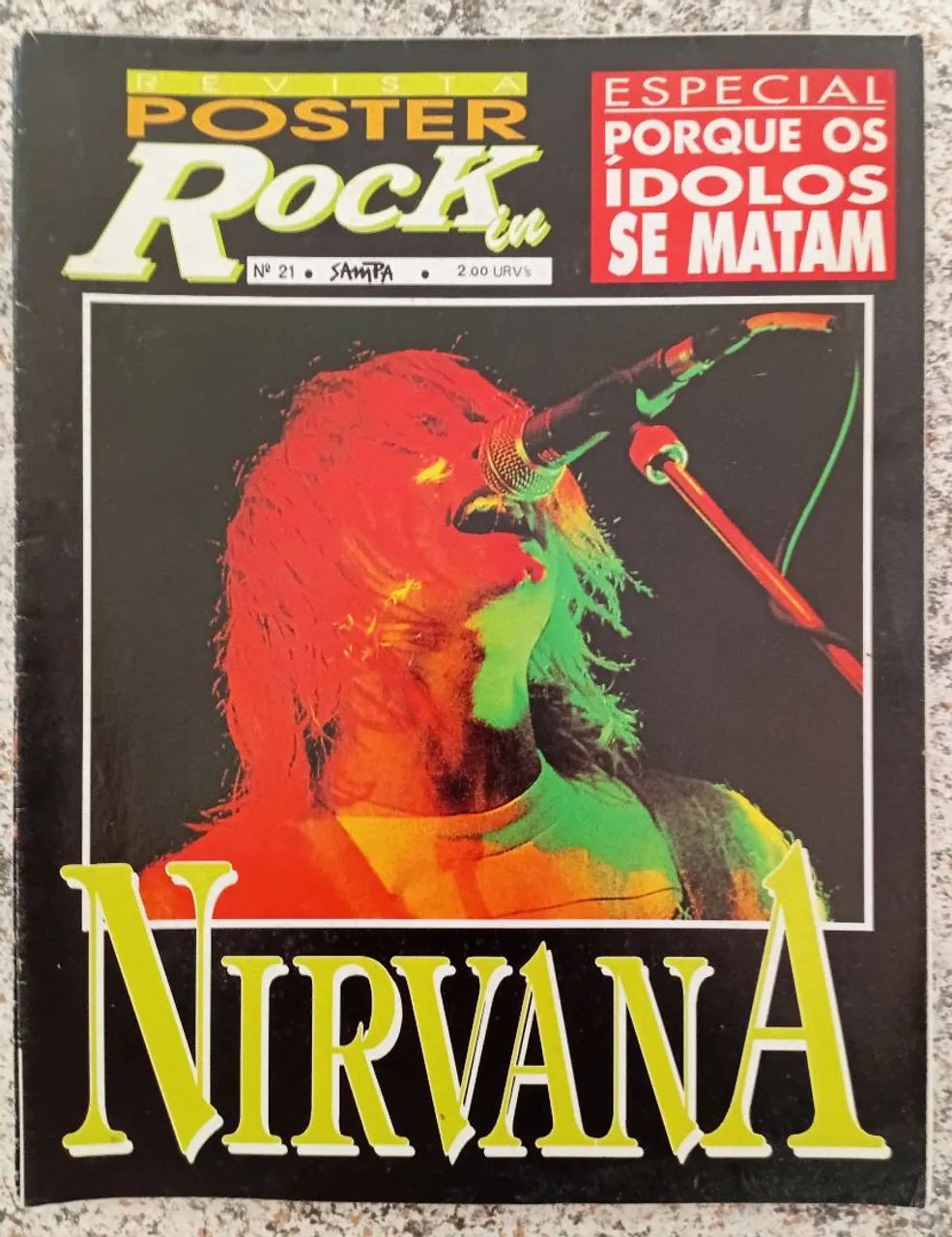 07 pôsteres Nirvana (Tamanho gigante) [Kurt Cobain] [Grunge