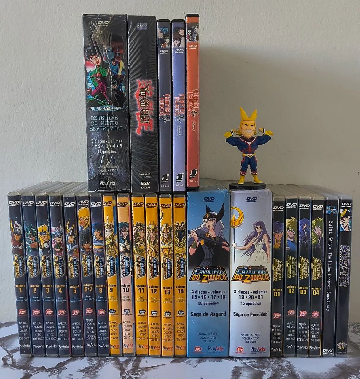 Coleçao completa Dvds Cavaleiros do Zodíaco + Dvds Animes + brinde , Playart