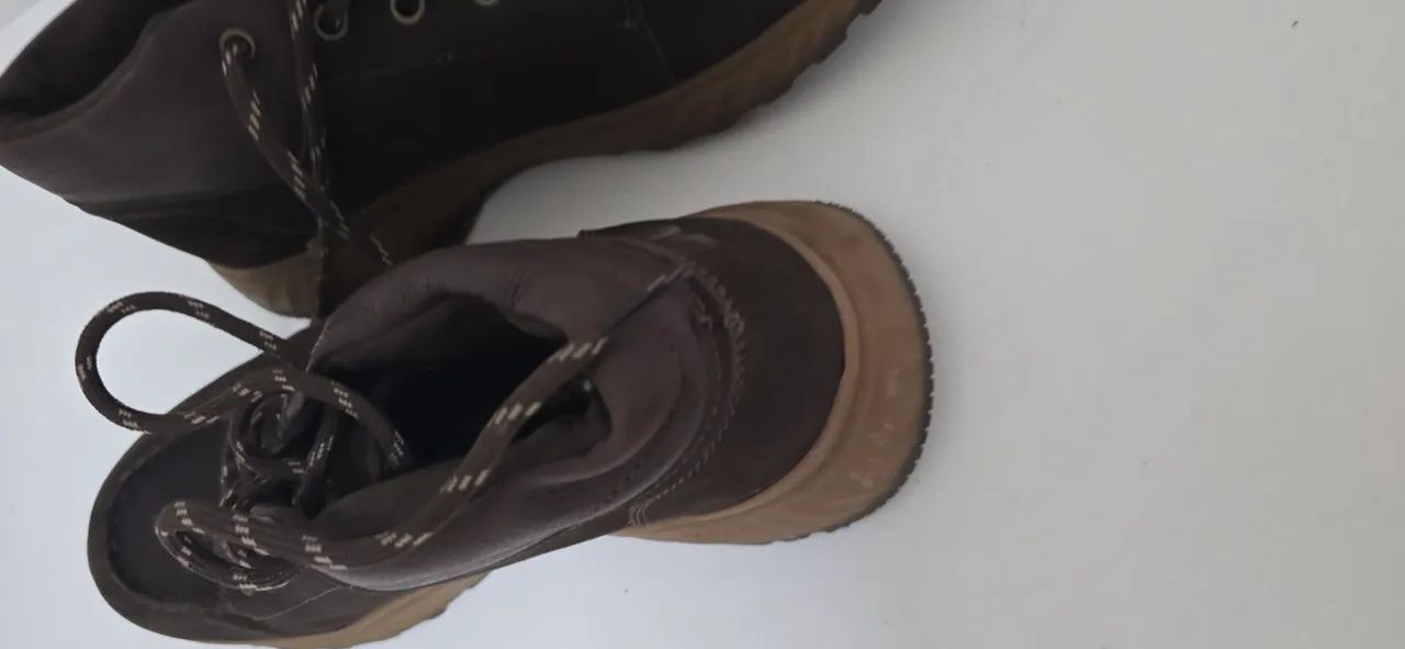 Botas Marrom de Couro Side Walk - Foto 5