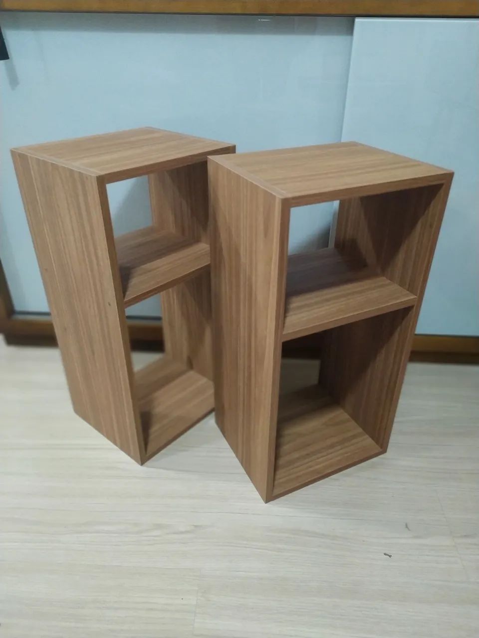 Par Estante de MDF Amadeirado para Decoração - Foto 2