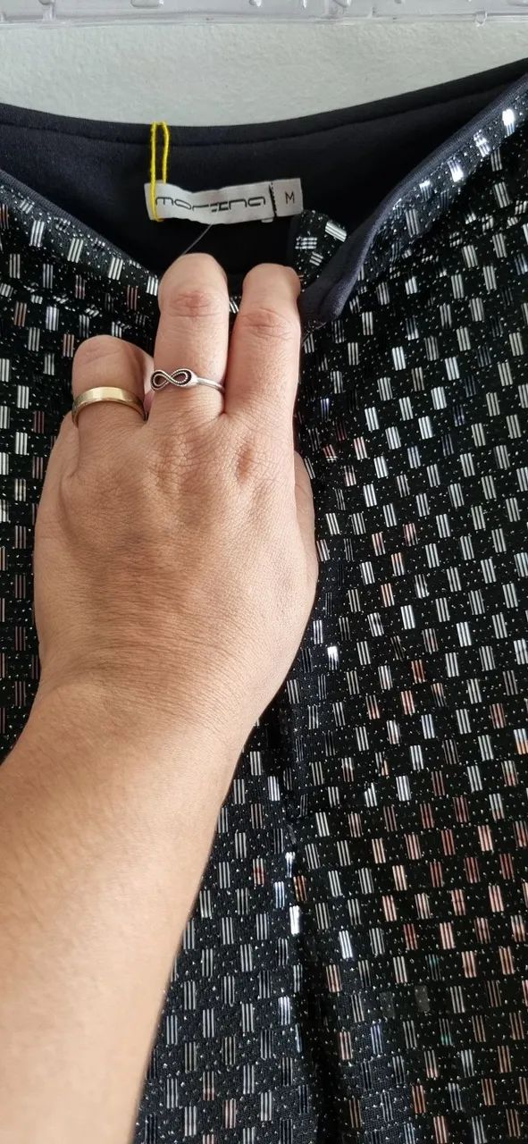 Calça preta brilhosa puro luxo - Foto 5