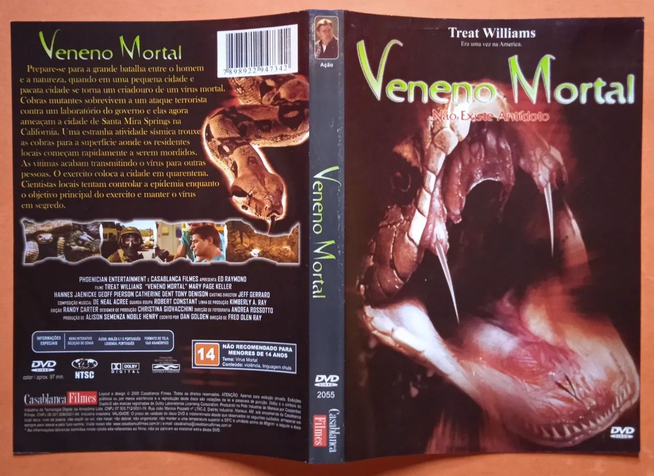 Dvd Veneno Mortal - Treat Williams - Foto 3