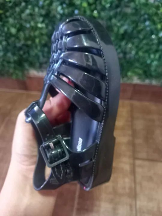 Sandálias de bebê Mini melissa Preta - Foto 3