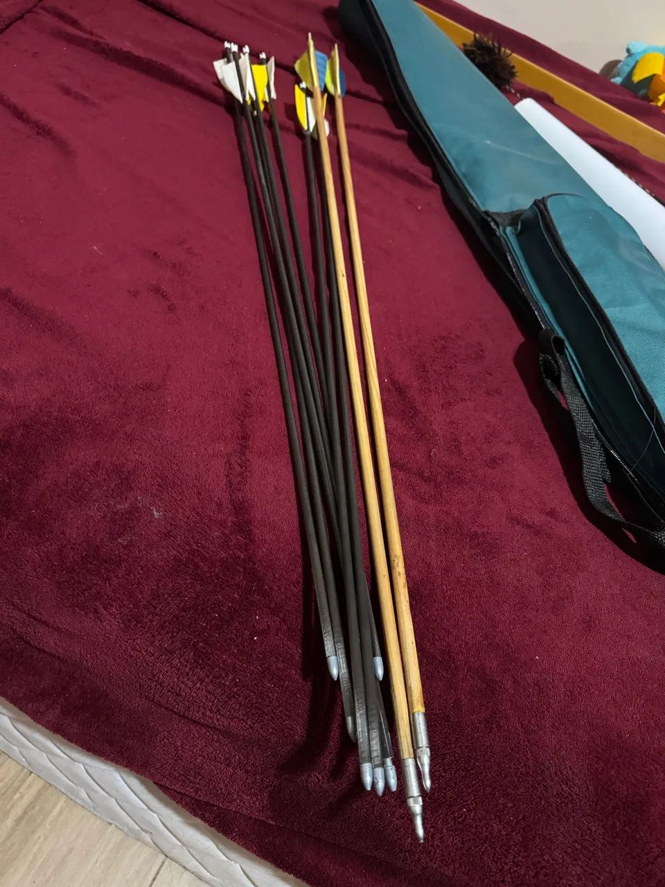 Kit Arco e flecha tradicional flatbow RD Entrada ambidestro - Foto 3