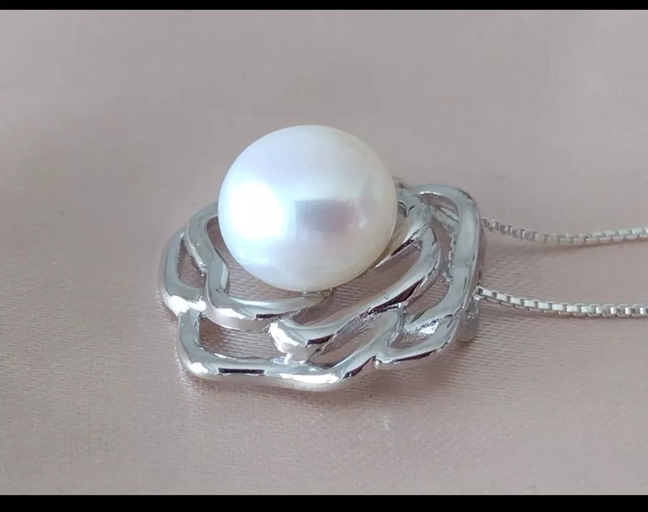 Conjunto prata 925 com pérolas naturais - NOVO - Foto 3