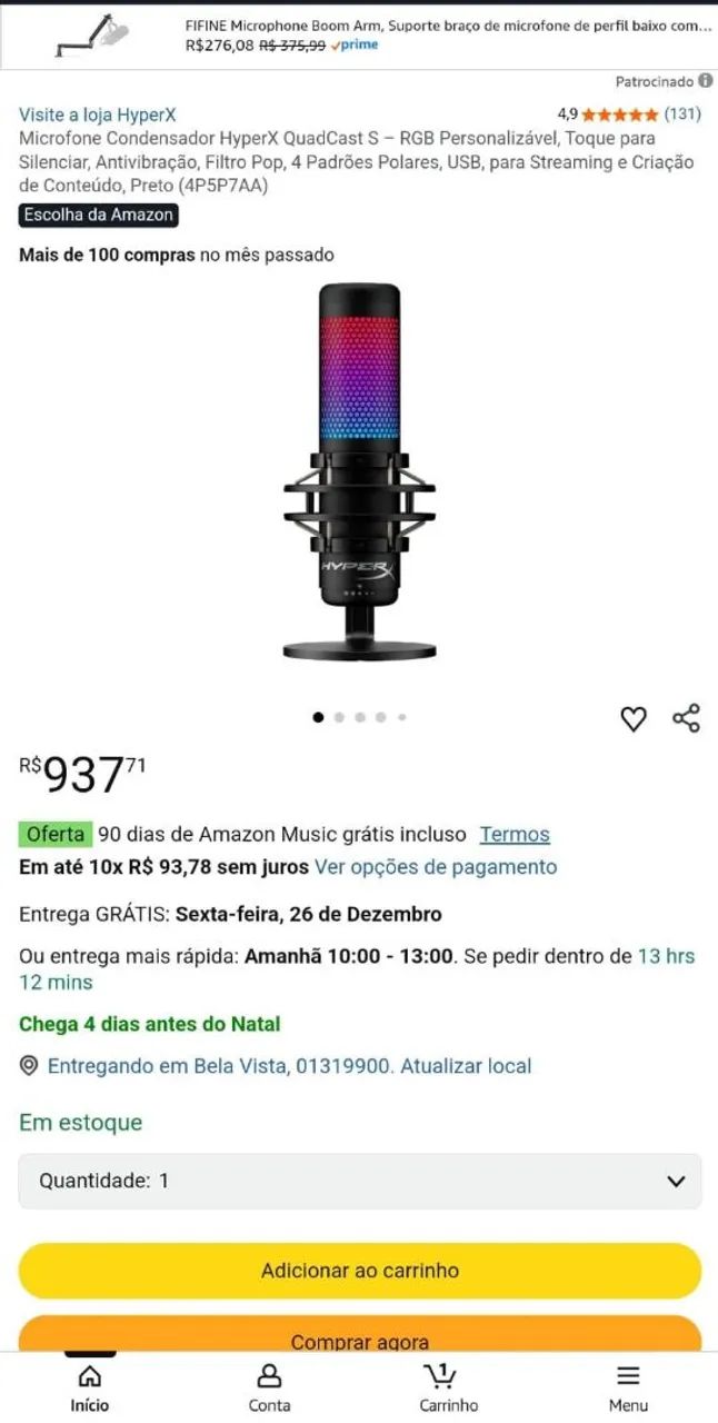 HYPERX QUADCAST S RGB64842078515202120