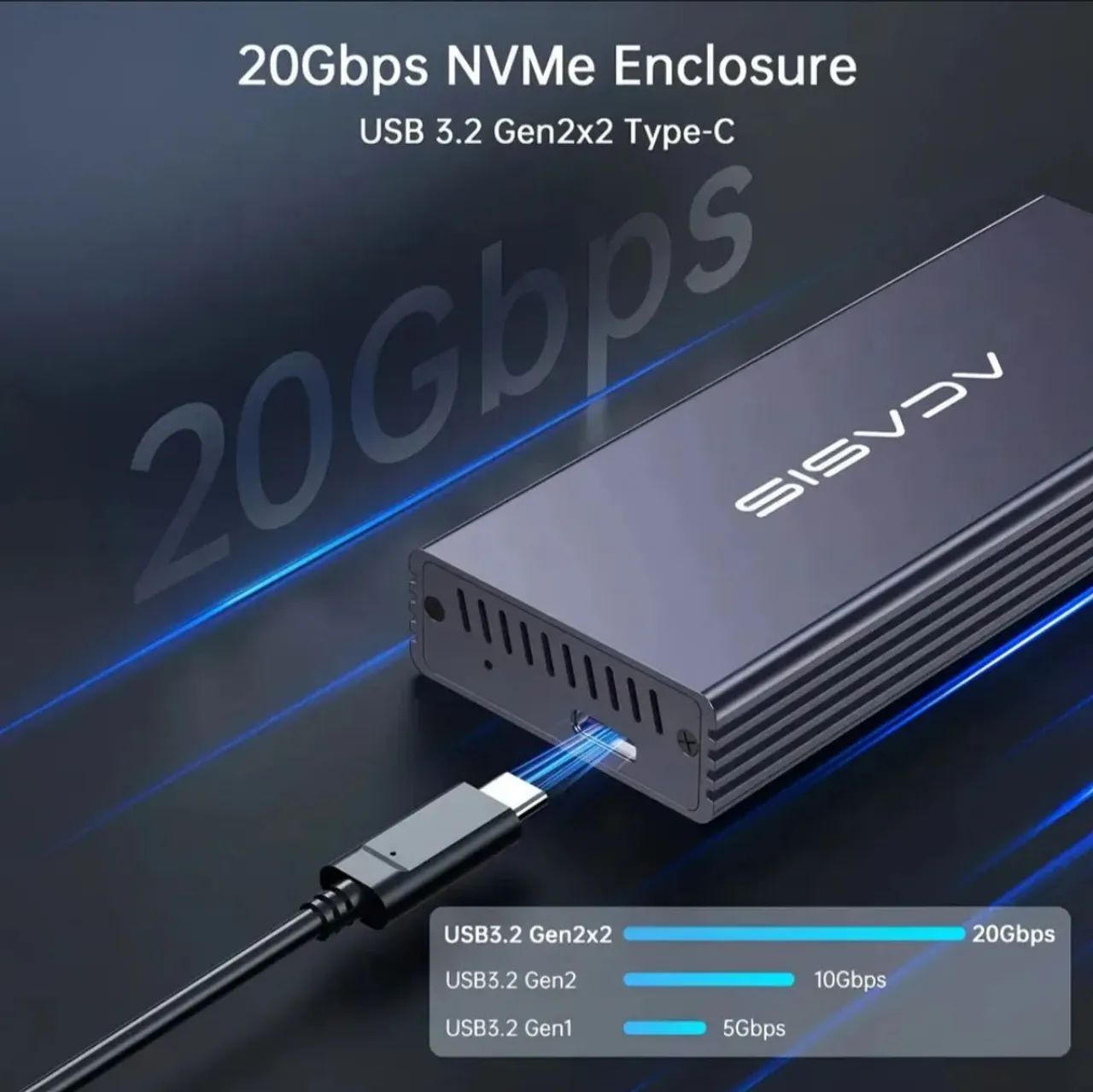 capa para ssd de macbook usb c 3.2 + SSD  de Macbook 256GB - Foto 3