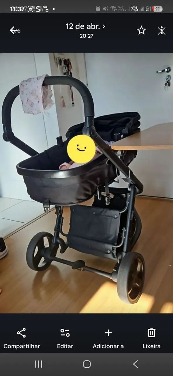 Carrinho com bebê conforto  - Foto 4