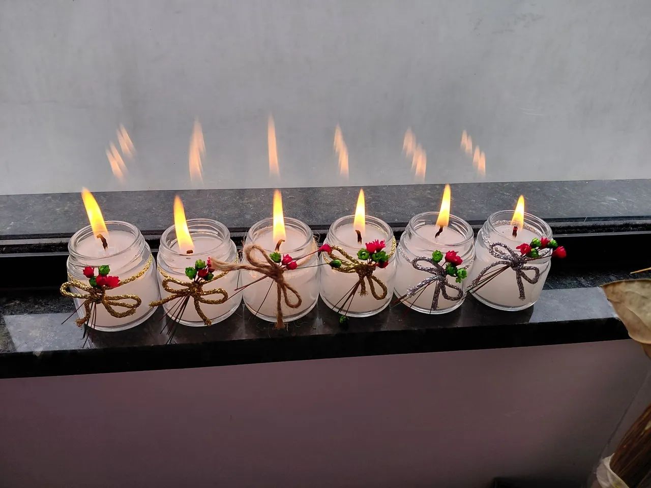 Velas para decoração de natal