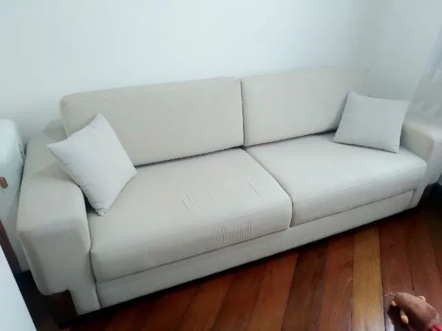 LINDO SOFÁ PARA SALA DE VISITAS, 4 PESSOAS, SEMI-NOVO...